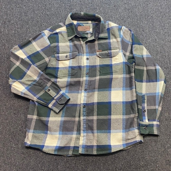 Orvis Other - Orvis Flannel Shirt Sz M Mens Green Blue Plaid Gorpcore Outdoor Heavyweight Top